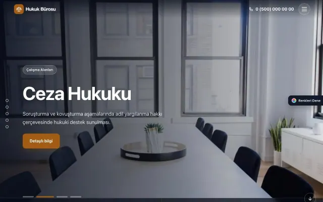 Avukat ve Hukuk Bürosu için Tam Ekran Mavi Turuncu – Avukat ve Hukuk Bürosu Web Sitesi ana sayfa görünümü