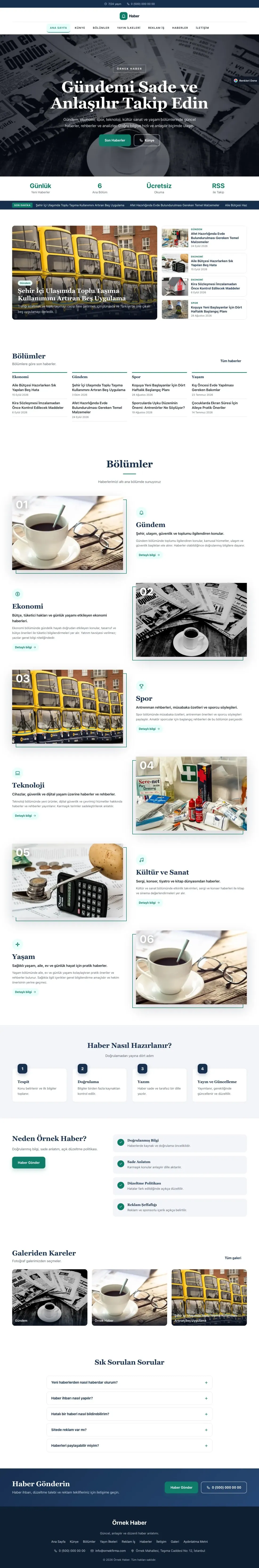 Haber Sitesi için Zigzag Mavi Turkuaz – Haber Sitesi Web Sitesi ana sayfa görünümü