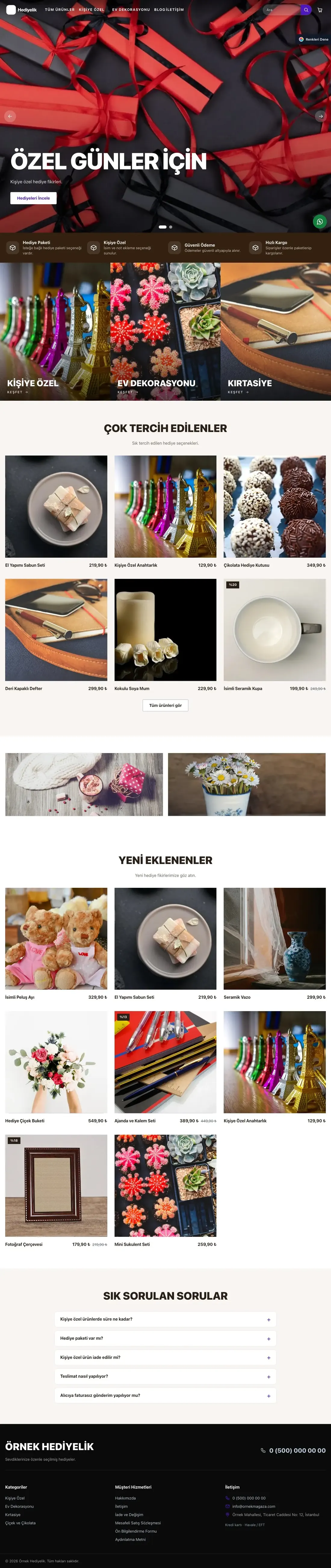 Hediyelik için Sahne Kahve Mor – Hediyelik E-ticaret Sitesi ana sayfa görünümü