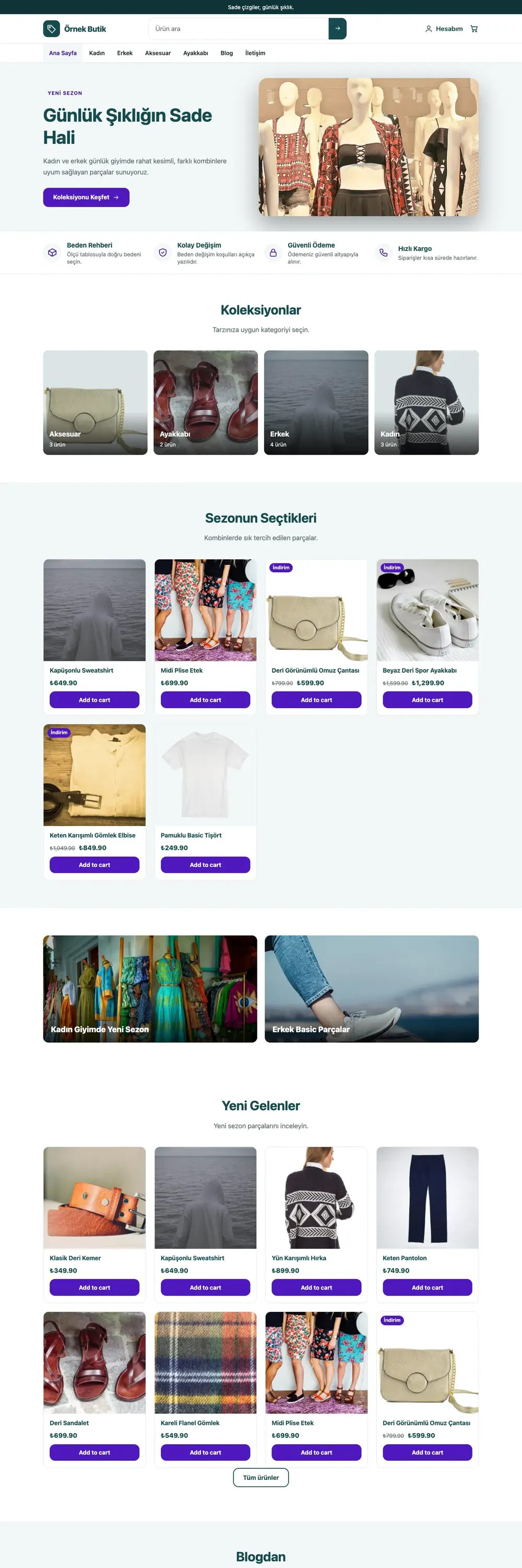 Butik Mağaza Pro WordPress Teması (WooCommerce)
