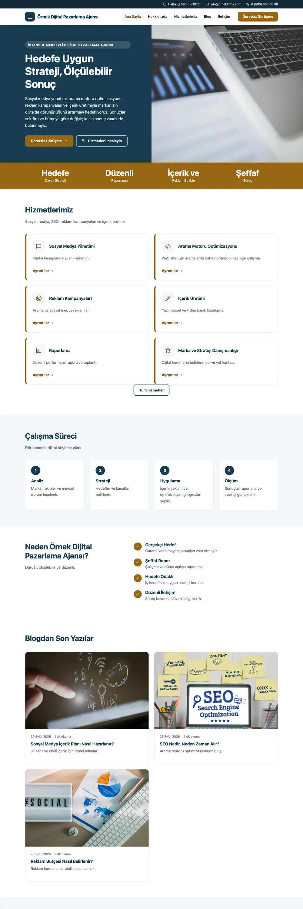 Dijital Pazarlama Ajansı Pro WordPress Teması