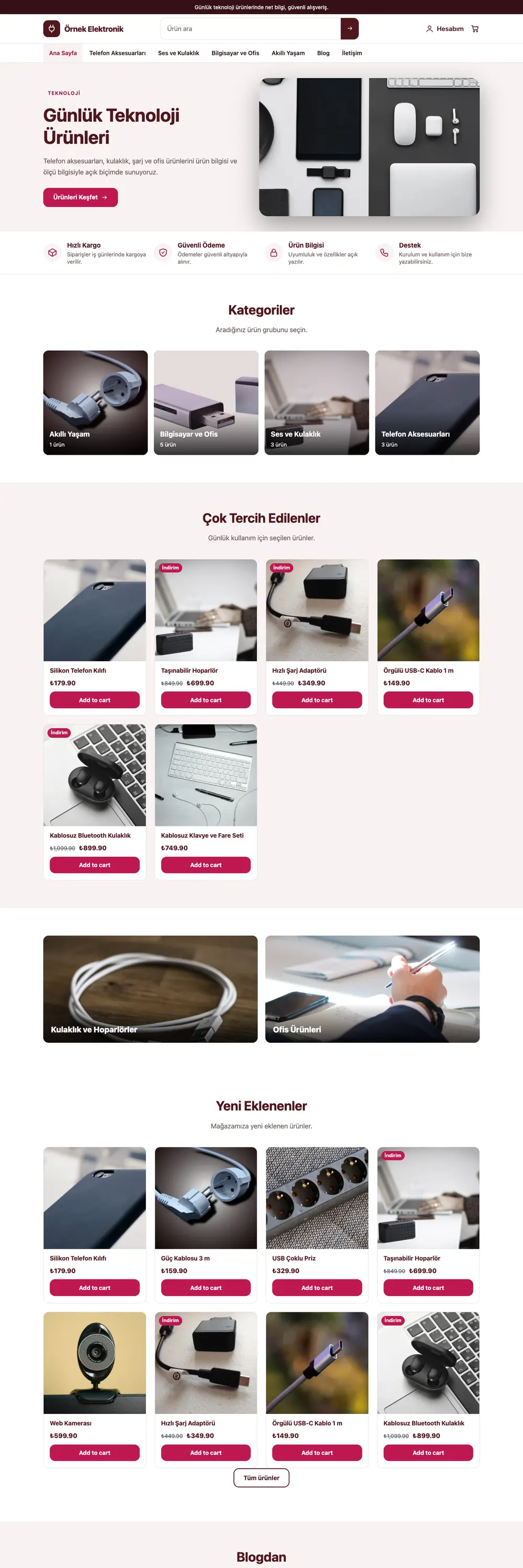 Elektronik Mağaza Pro WordPress Teması (WooCommerce)