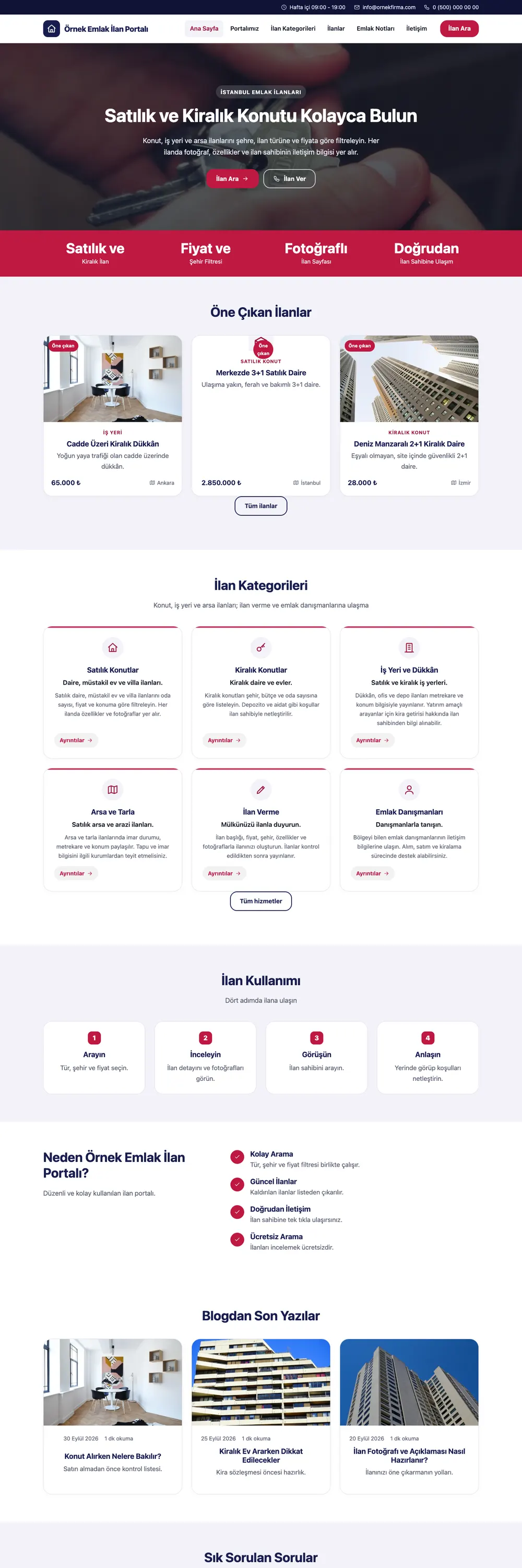 Emlak İlan Portalı Pro WordPress Teması