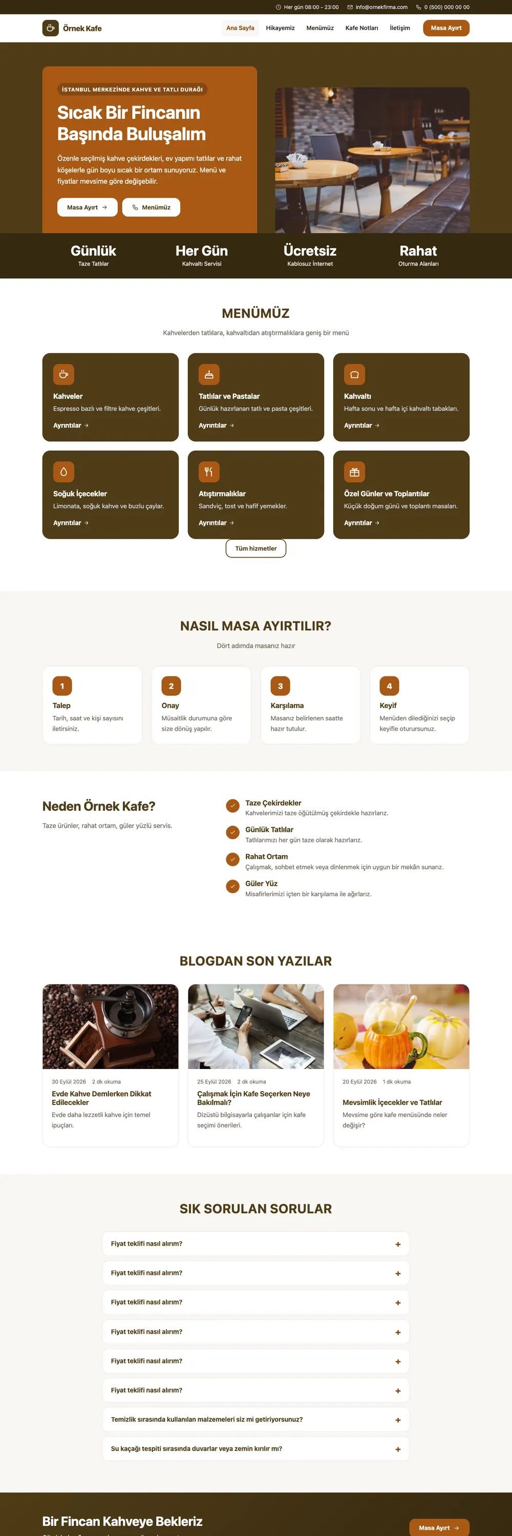 Kafe Pro WordPress Teması