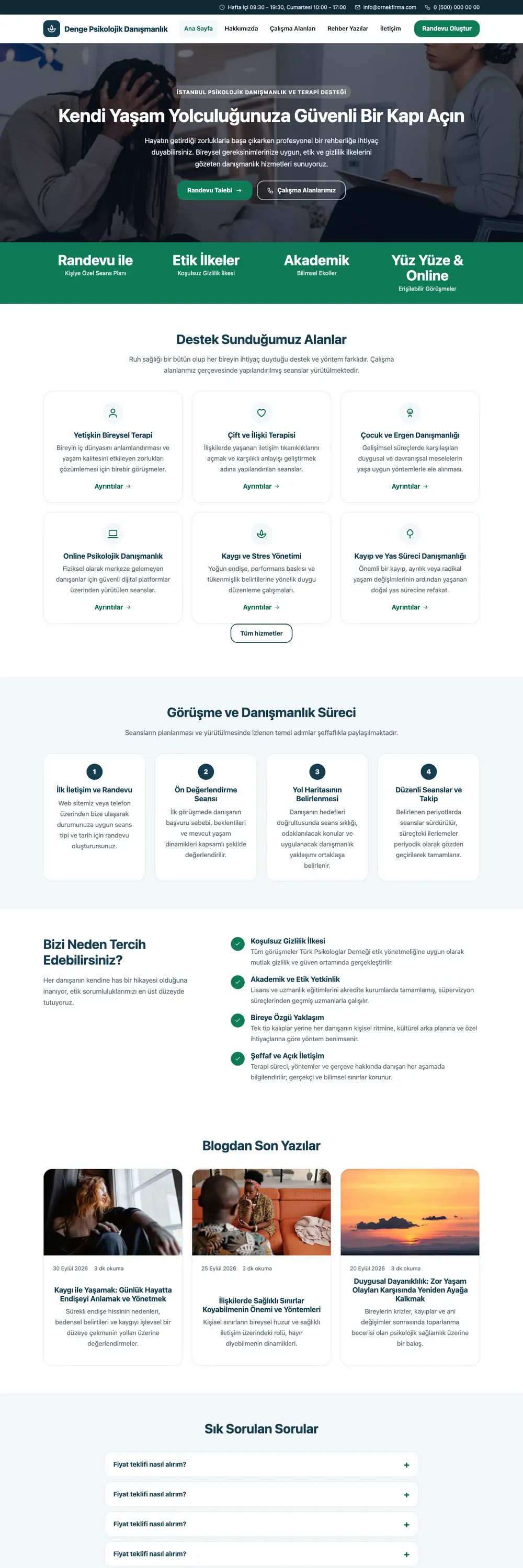 Psikolog Pro WordPress Teması