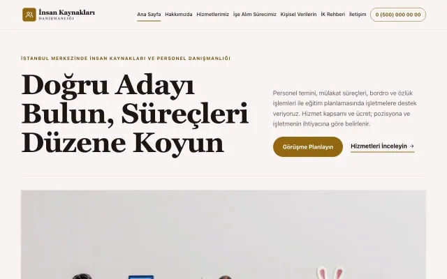İnsan Kaynakları ve Personel Danışmanlığı için Dergi Editoryal Bordo Amber – İnsan Kaynakları ve Personel Danışmanlığı Web Sitesi ana sayfa görünümü