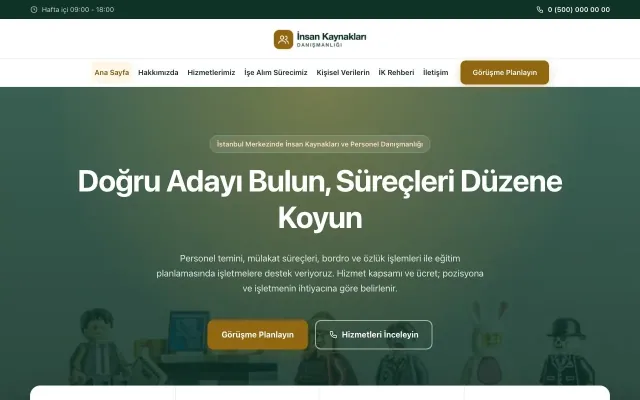 İnsan Kaynakları ve Personel Danışmanlığı için Merkez Petrol Amber – İnsan Kaynakları ve Personel Danışmanlığı Web Sitesi ana sayfa görünümü