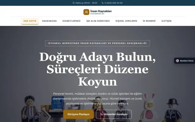İnsan Kaynakları ve Personel Danışmanlığı için Zigzag Mavi Turuncu – İnsan Kaynakları ve Personel Danışmanlığı Web Sitesi ana sayfa görünümü
