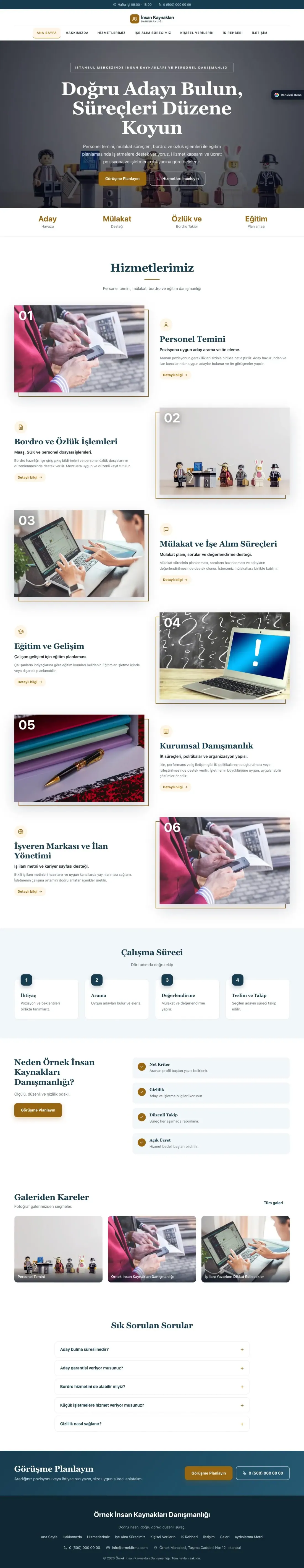 İnsan Kaynakları ve Personel Danışmanlığı için Zigzag Mavi Turuncu – İnsan Kaynakları ve Personel Danışmanlığı Web Sitesi ana sayfa görünümü