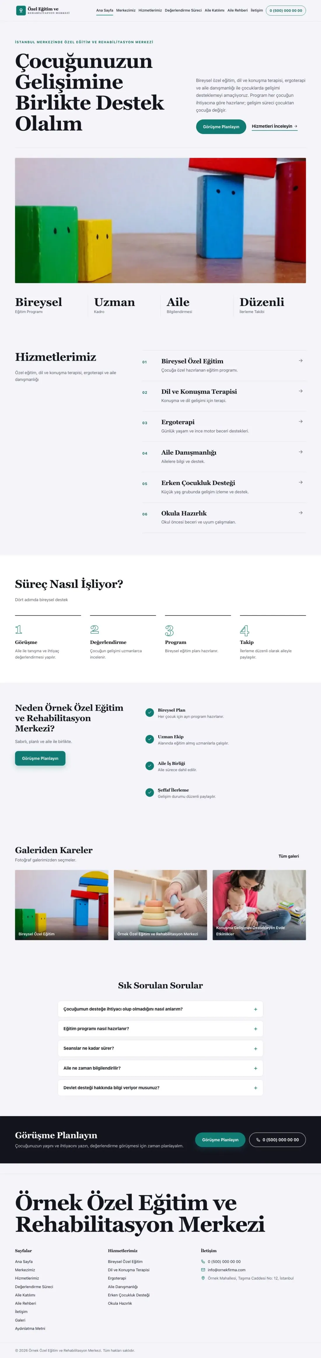 Özel Eğitim ve Rehabilitasyon Merkezi için Dergi Editoryal Lacivert Turkuaz – Özel Eğitim ve Rehabilitasyon Merkezi Web Sitesi ana sayfa görünümü