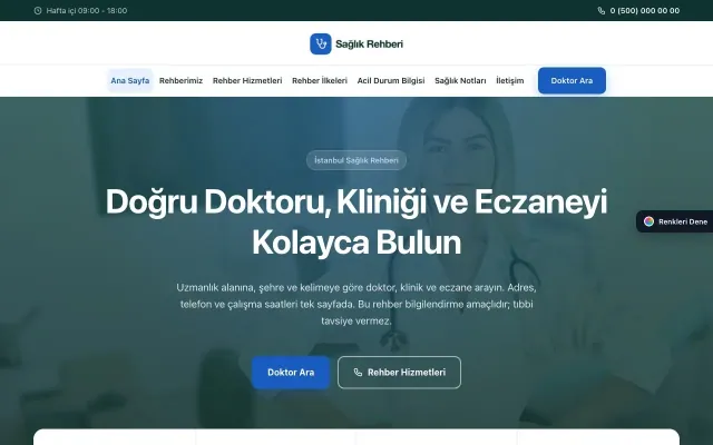 Sağlık Rehberi için Merkez Petrol Mavi – Sağlık Rehberi Web Sitesi ana sayfa görünümü