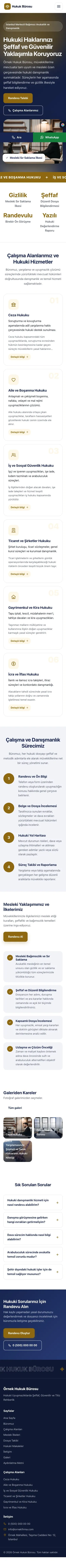 Hareketli Lacivert Amber – Avukat ve Hukuk Bürosu Web Sitesi mobil görünümü