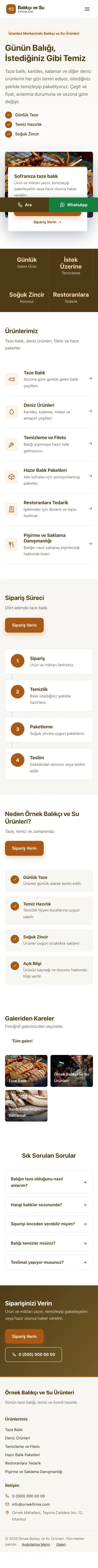 Bölünmüş Kahve Turuncu – Balıkçı ve Su Ürünleri Web Sitesi mobil görünümü
