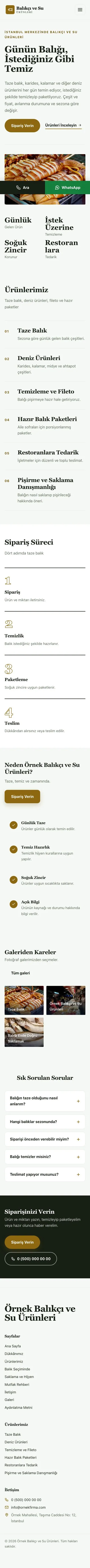 Dergi Editoryal Yeşil Amber – Balıkçı ve Su Ürünleri Web Sitesi mobil görünümü