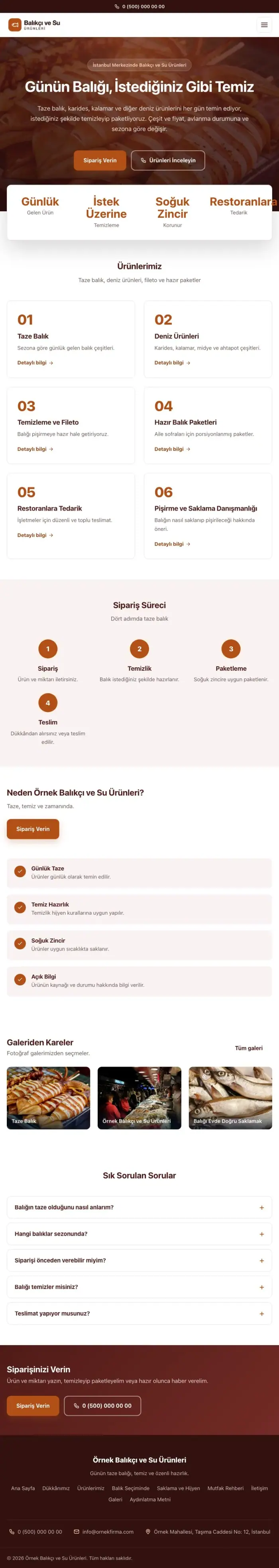 Merkez Bordo Turuncu – Balıkçı ve Su Ürünleri Web Sitesi tablet görünümü