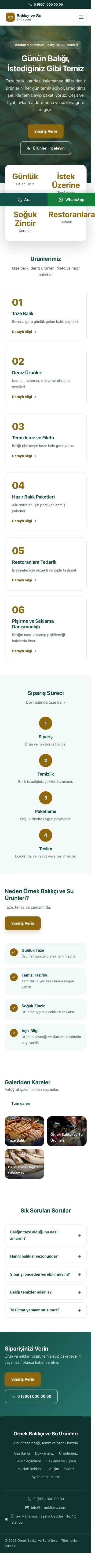 Merkez Petrol Amber – Balıkçı ve Su Ürünleri Web Sitesi mobil görünümü