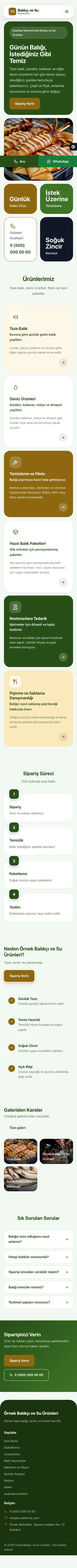 Mozaik Yeşil Amber – Balıkçı ve Su Ürünleri Web Sitesi mobil görünümü