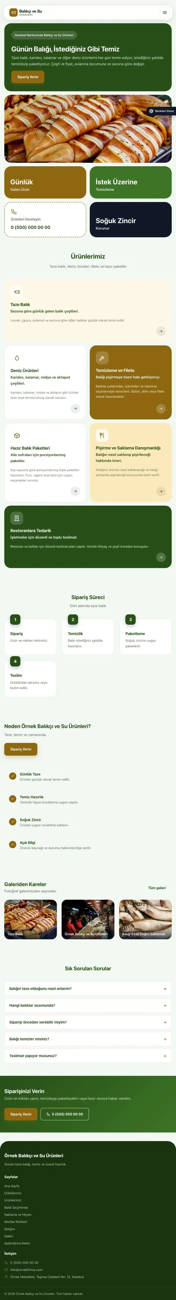 Mozaik Yeşil Amber – Balıkçı ve Su Ürünleri Web Sitesi tablet görünümü