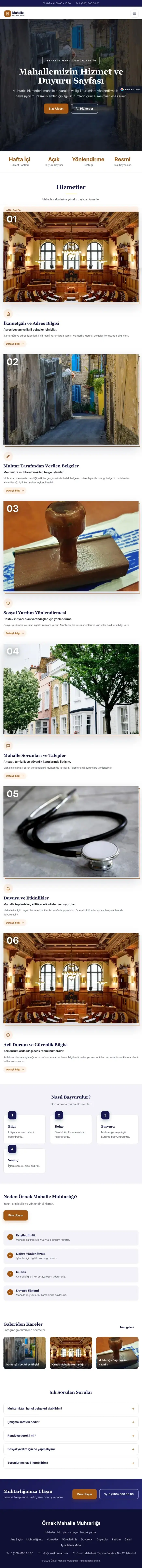 Zigzag Lacivert Turuncu – Belediye ve Muhtarlık Web Sitesi tablet görünümü