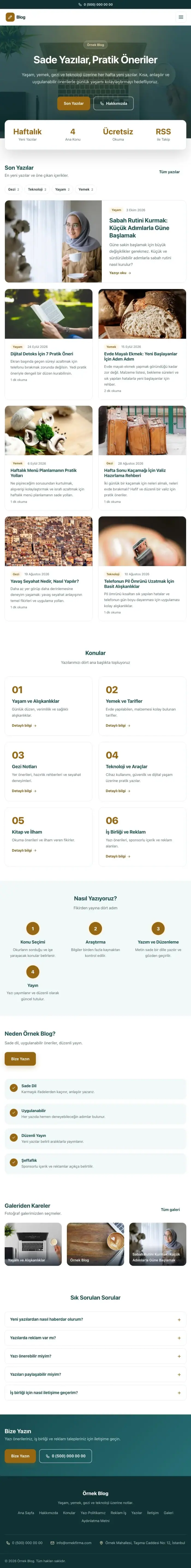 Merkez Petrol Turuncu – Blog Sitesi Web Sitesi tablet görünümü