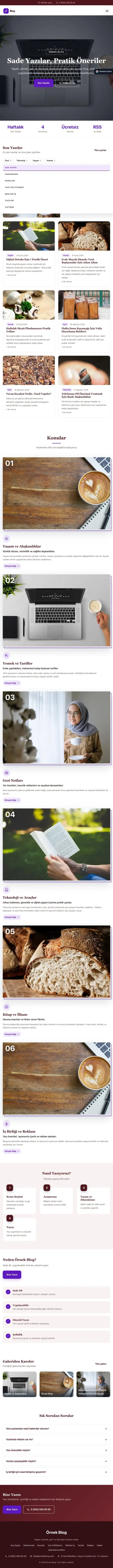 Zigzag Bordo Mor – Blog Sitesi Web Sitesi tablet görünümü