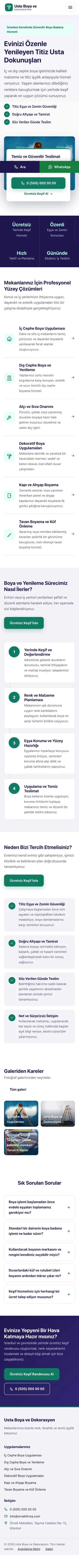 Bölünmüş Lacivert Turkuaz – Boya ve Badana Web Sitesi mobil görünümü