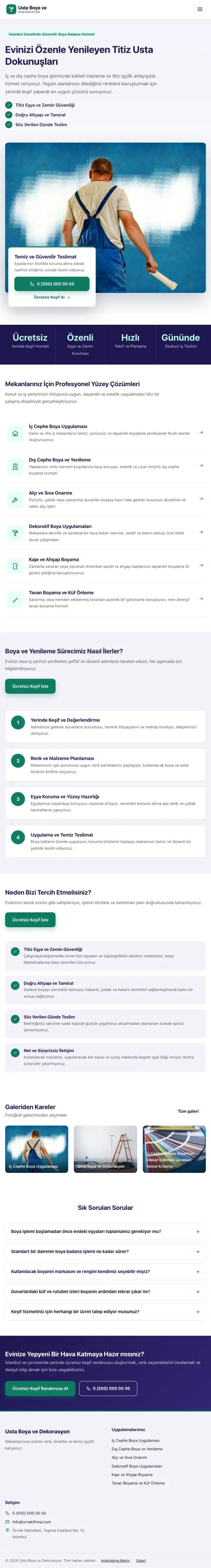 Bölünmüş Lacivert Turkuaz – Boya ve Badana Web Sitesi tablet görünümü
