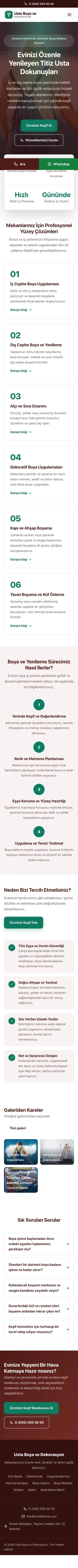 Merkez Bordo Turkuaz – Boya ve Badana Web Sitesi mobil görünümü