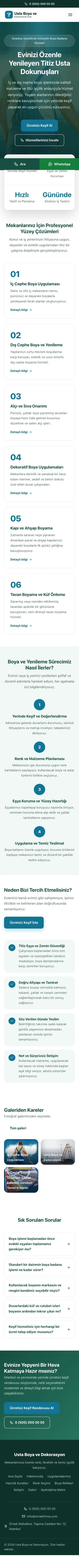 Merkez Petrol Turkuaz – Boya ve Badana Web Sitesi mobil görünümü