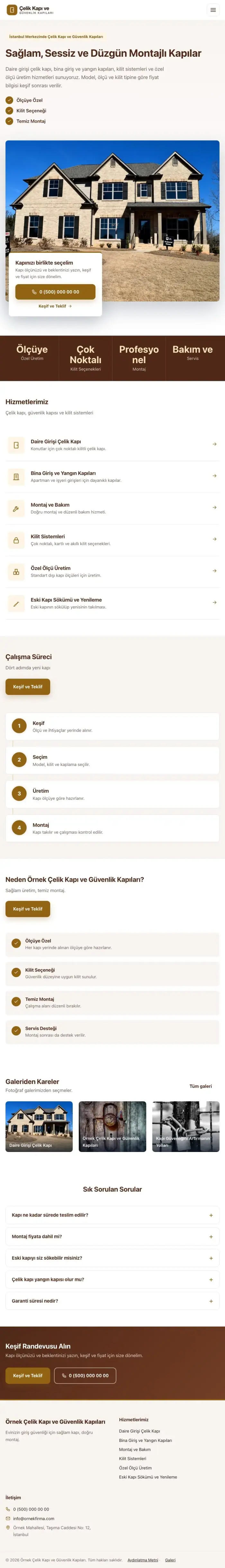 Bölünmüş Kahve Turuncu – Çelik Kapı ve Güvenlik Kapıları Web Sitesi tablet görünümü