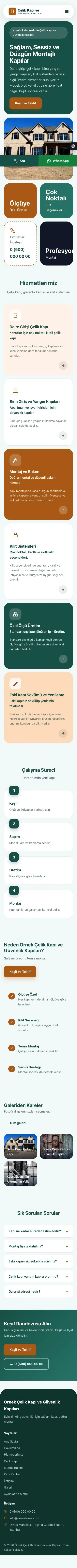 Mozaik Petrol Turuncu – Çelik Kapı ve Güvenlik Kapıları Web Sitesi mobil görünümü