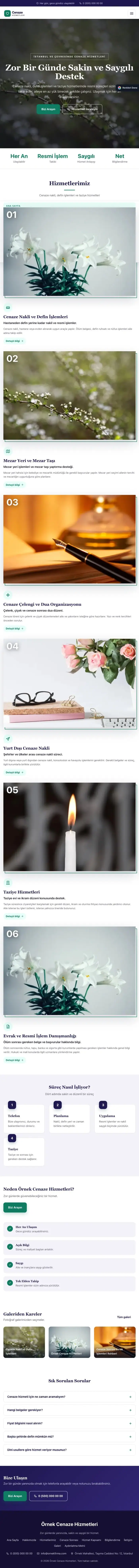 Zigzag Lacivert Turkuaz – Cenaze Hizmetleri Web Sitesi tablet görünümü