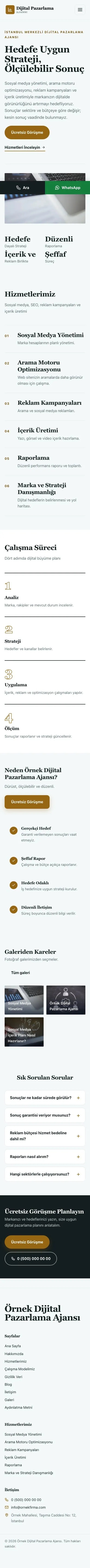 Dergi Editoryal Petrol Turuncu – Dijital Pazarlama Ajansı Web Sitesi mobil görünümü