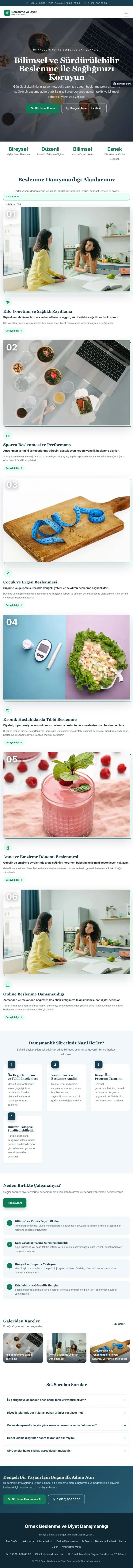 Zigzag Mavi Turkuaz – Diyetisyen Web Sitesi tablet görünümü
