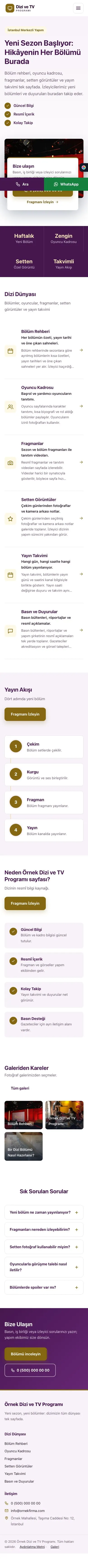 Bölünmüş Mor Amber – Dizi ve TV Programı Web Sitesi mobil görünümü