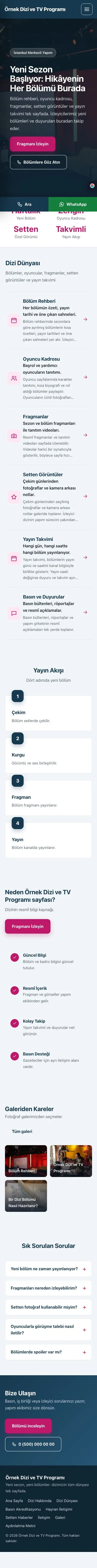 Sol Menü Mavi Pembe – Dizi ve TV Programı Web Sitesi mobil görünümü