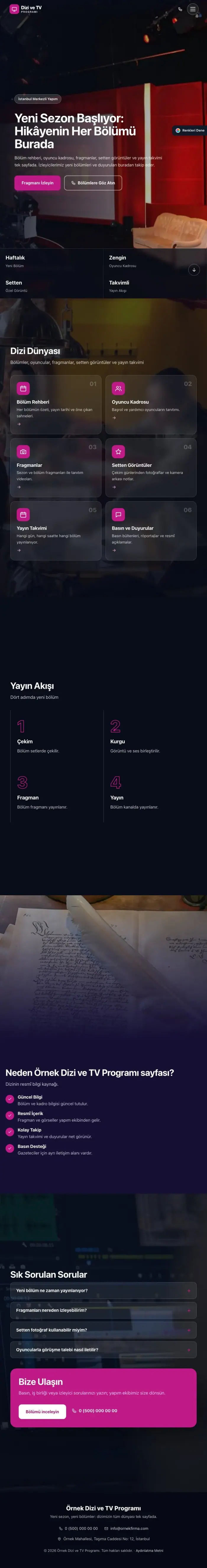 Tam Ekran Lacivert Pembe – Dizi ve TV Programı Web Sitesi tablet görünümü