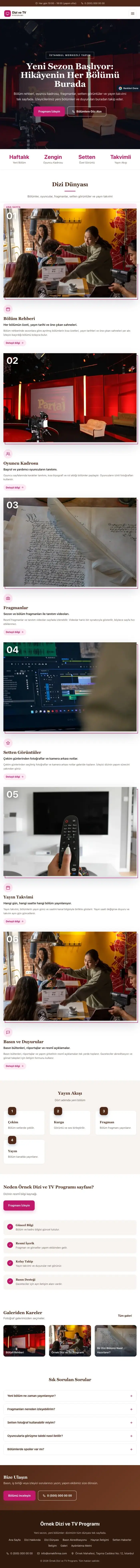 Zigzag Kahve Pembe – Dizi ve TV Programı Web Sitesi tablet görünümü