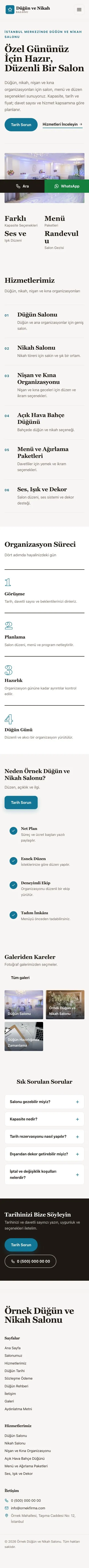 Dergi Editoryal Kahve Turkuaz – Düğün ve Nikah Salonu Web Sitesi mobil görünümü