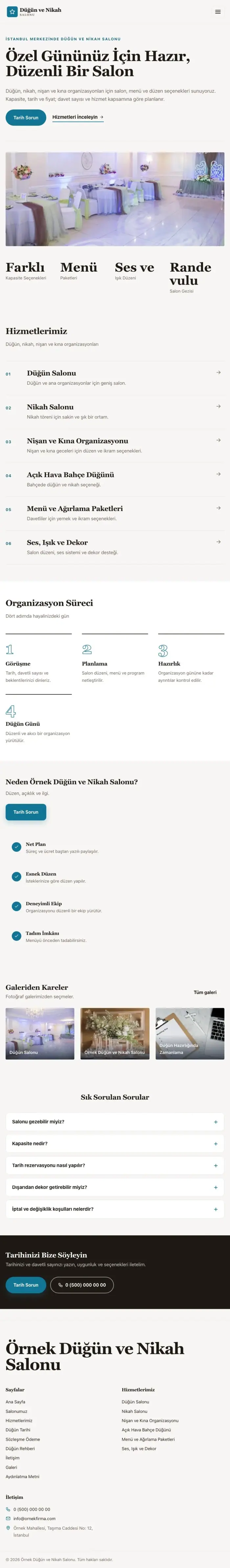 Dergi Editoryal Kahve Turkuaz – Düğün ve Nikah Salonu Web Sitesi tablet görünümü