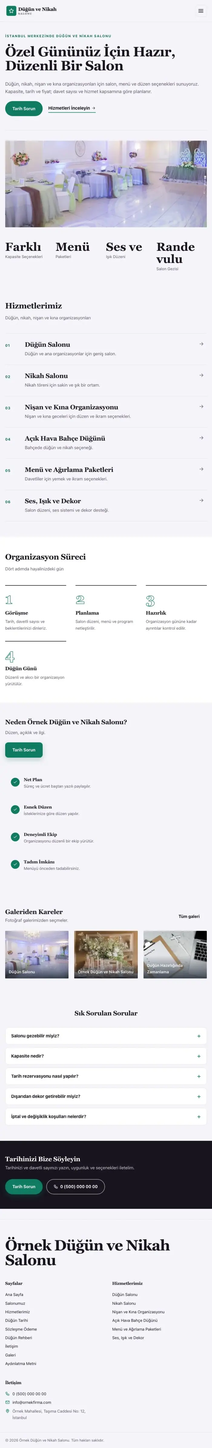 Dergi Editoryal Mor Turkuaz – Düğün ve Nikah Salonu Web Sitesi tablet görünümü