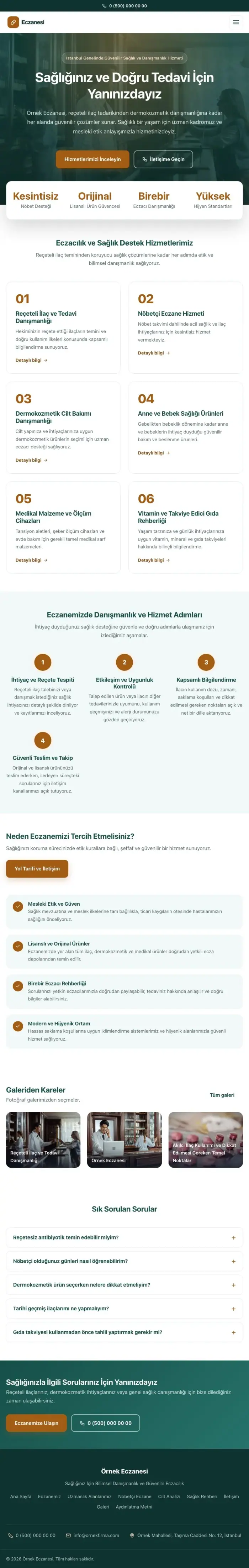 Merkez Petrol Turuncu – Eczane Web Sitesi tablet görünümü