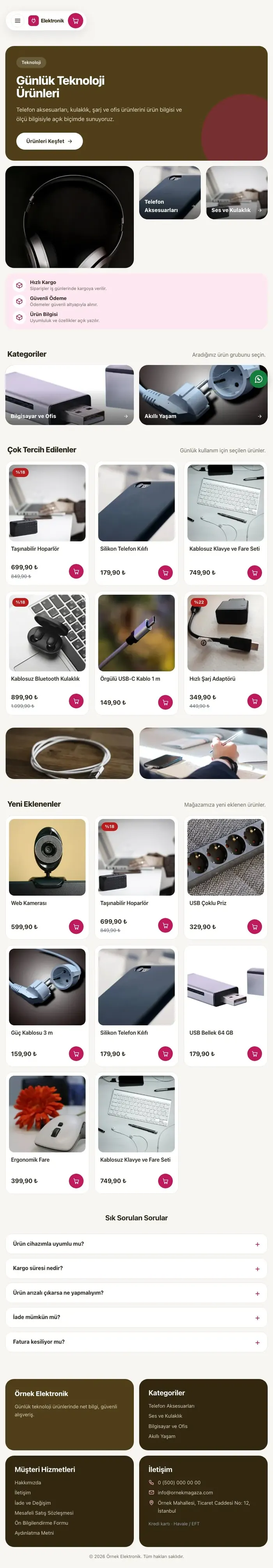 Bento Kahve Pembe – Elektronik E-ticaret Sitesi tablet görünümü