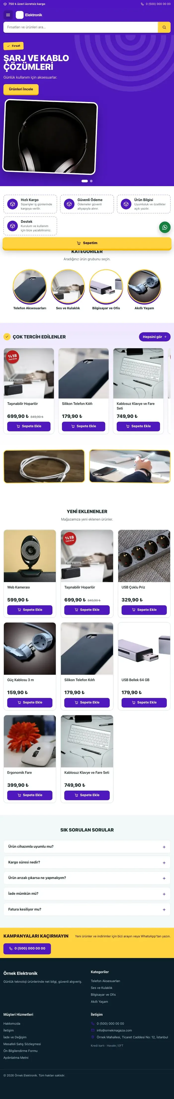 Kampanya Petrol Mor – Elektronik E-ticaret Sitesi tablet görünümü