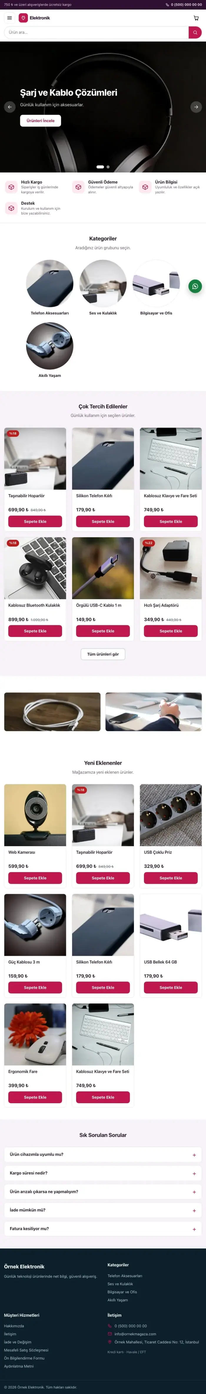 Vitrin Mor Pembe – Elektronik E-ticaret Sitesi tablet görünümü
