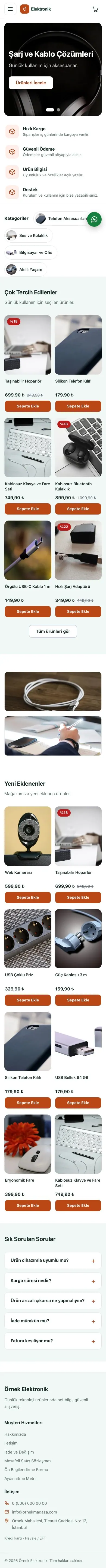 Yan Menü Petrol Turuncu – Elektronik E-ticaret Sitesi mobil görünümü