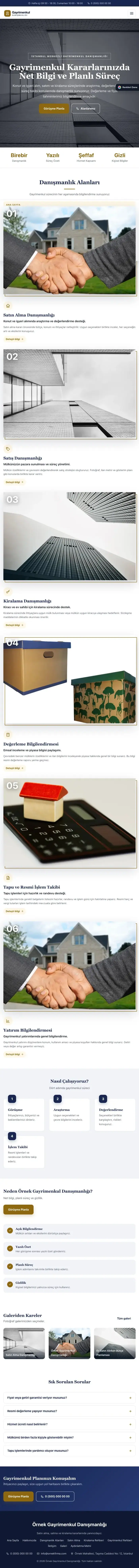 Zigzag Lacivert Amber – Emlak Danışmanlığı Web Sitesi tablet görünümü