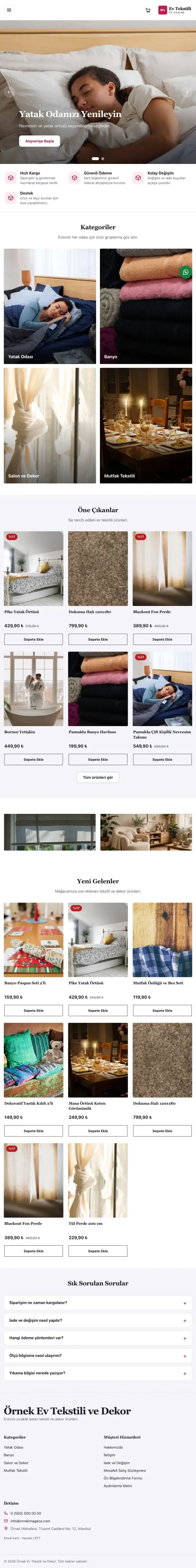 Butik Lacivert Pembe – Ev Tekstili ve Dekor Mağazası E-ticaret Sitesi tablet görünümü