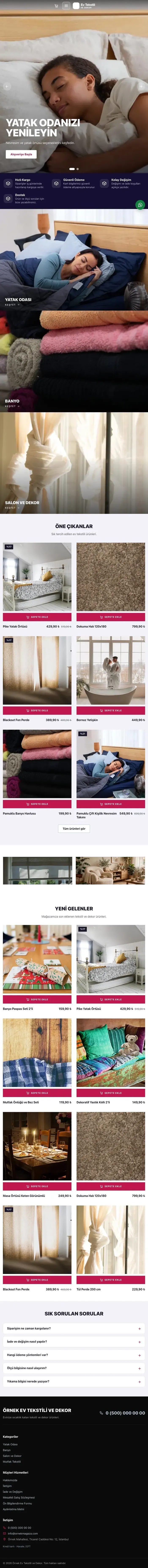 Sahne Lacivert Pembe – Ev Tekstili ve Dekor Mağazası E-ticaret Sitesi tablet görünümü