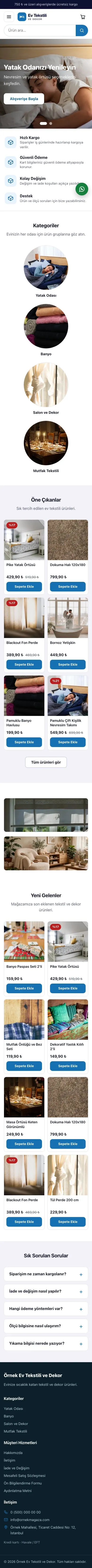 Vitrin Lacivert Mavi – Ev Tekstili ve Dekor Mağazası E-ticaret Sitesi mobil görünümü
